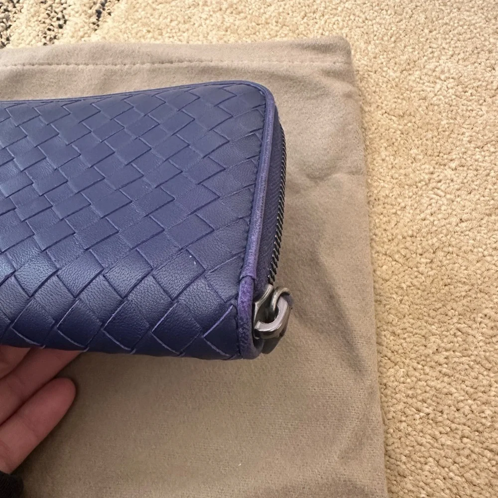 Bottega Veneta Intrecciato Zip Around Wallet